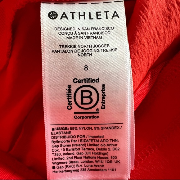 Athleta Trekkie North Jogger | NWT | Flame Orange
Woman’s Size 8 - Picture 12 of 13